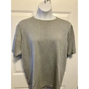 Outlander Woman Silver‎ Sweater Plus Size 1X Holiday Sparkle Women’s